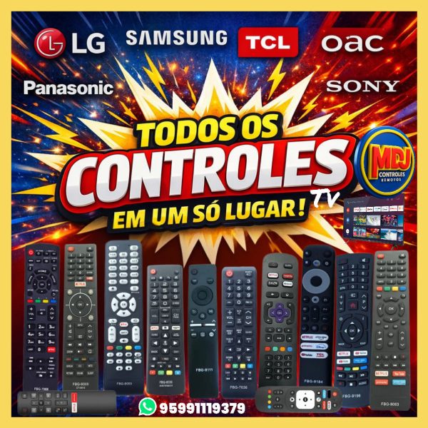 Controles remoto pra tv diversas marcas e modelos