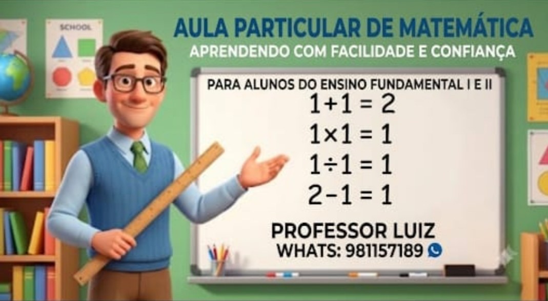 aula particular de matemática para o ensino fundamental I E II