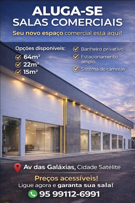 ALUGA-SE SALAS COMERCIAIS