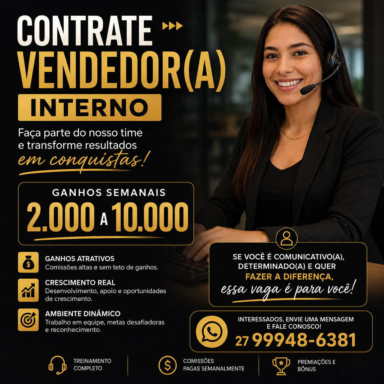 vendedor (a) interno