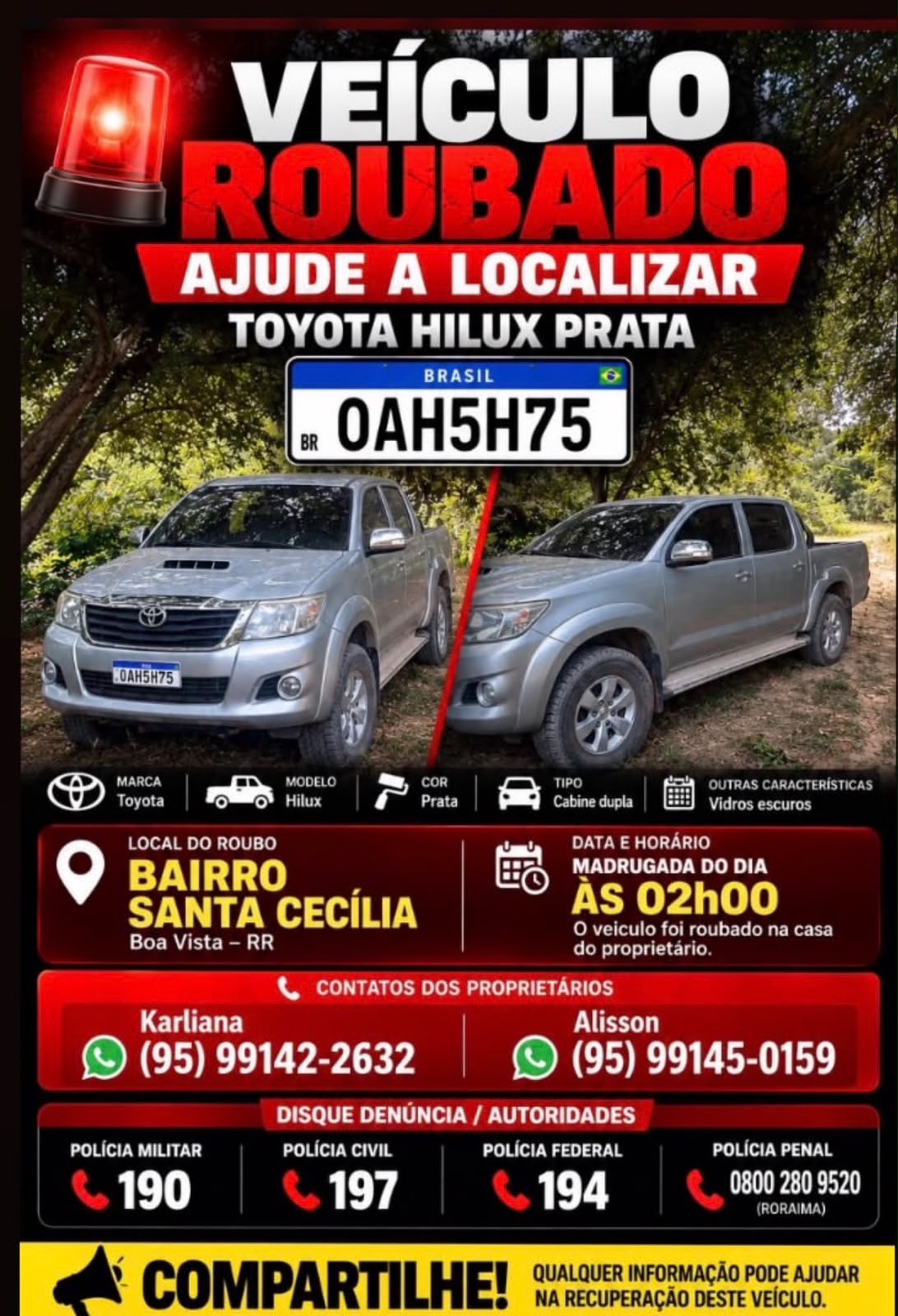 CARRO ROUBADO